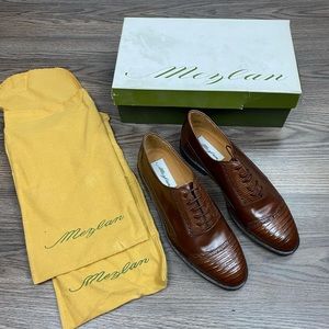 Mezlan Brown Leather Oxfords